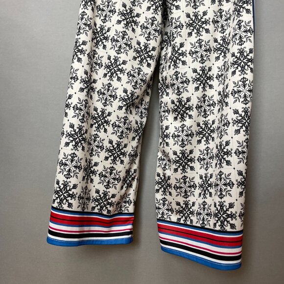 Zara Wide Leg High Waist Palazzo Scarf Print Flowing Trousers Moroccan Tile Smll - Picture 15 of 16